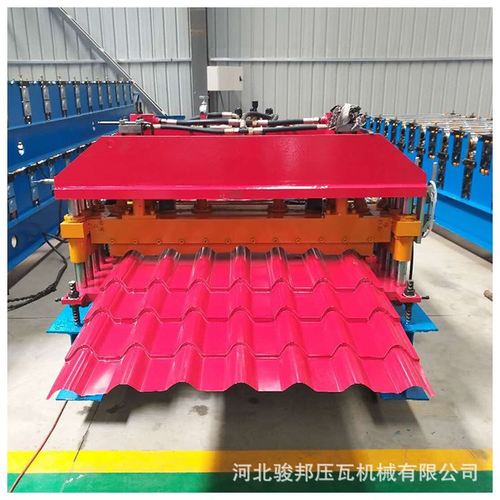 厂家供应800型竹筒琉璃瓦 双层圆弧瓦生产设备 彩钢压瓦机器